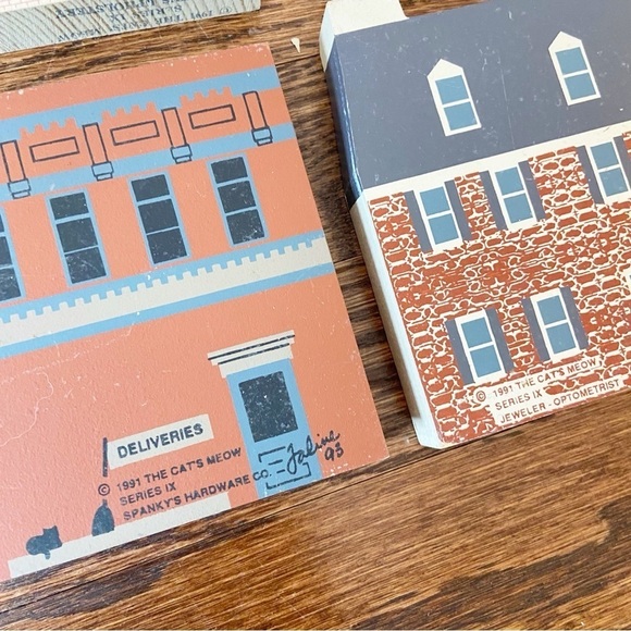 The Cat’s Meow | Vintage 1991 Series IX Lot of 4 Miniature houses Cottage Core - Picture 6 of 10